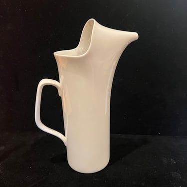 Midcentury X Large Ironstone Porcelain Pitcher by Lagardo Tackett for Schmid