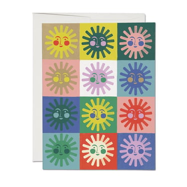 Red Cap Cards - Little Suns everyday greeting card: Singles