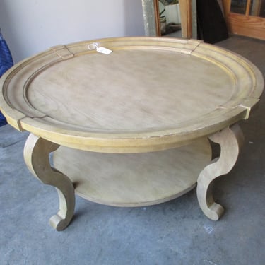 BALLARD DESIGN ROUND COFFEE TABLE