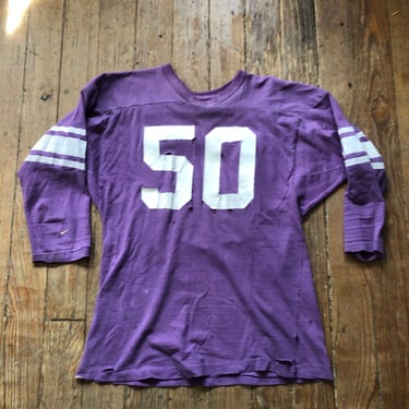 1970s Purple Cotton Jersey Medium 