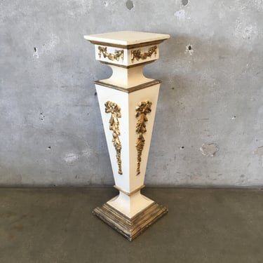 Vintage French Style Carved Pedestal