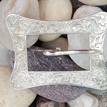 Signed Sterling Buckle Brooch~Native American Jewelry~Sterling Silver 925~Statement Brooch Handmade Southwest Jewelry~JewelsandMetals 