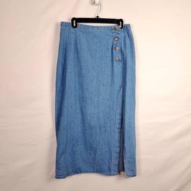 Vintage 90s Long Denim Skirt 