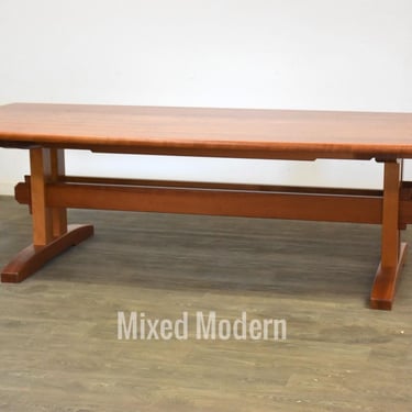 Solid Cherry Trestle Dining or Conference Table 