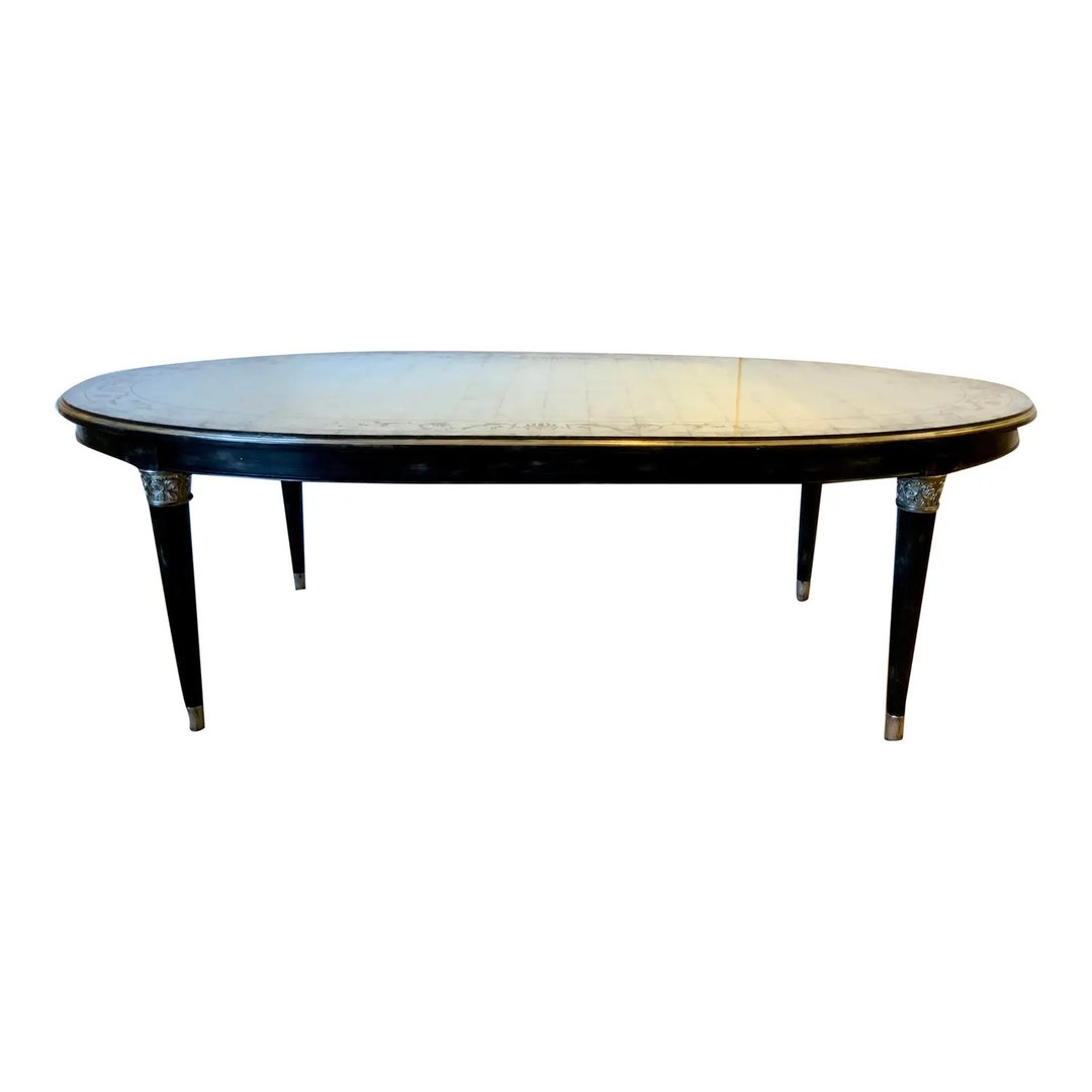 John Richard French Modern Style Oval Dining Table 14th Street