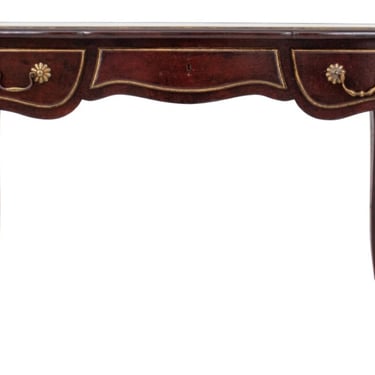 French Louis XV Style Leather Top Writing Desk