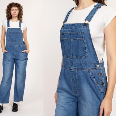 Medium 90s Cherokee Denim Overalls | Vintage Blue Jean Bib Overall Pants 