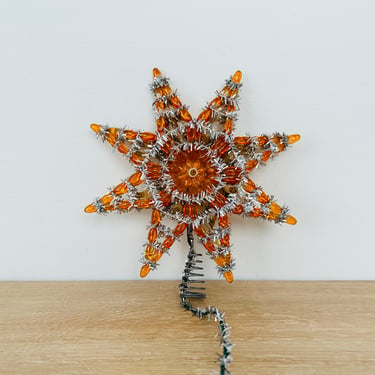 Vintage Christmas Star Tree Topper - Made in Italy 