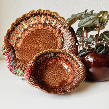 Turkey Plate and Dish Set