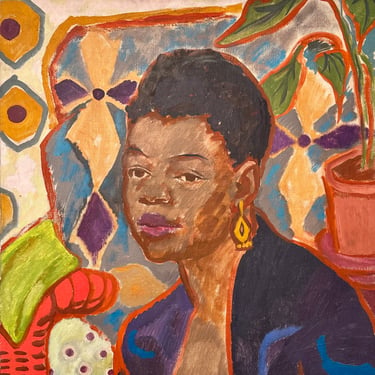 Adelheid Flatau Hirsch Painting of African American Woman from 1964 - 24