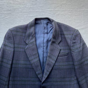 Vintage 90s Artisti Italiani Wool Plaid Blazer Jacket Sports Coat 