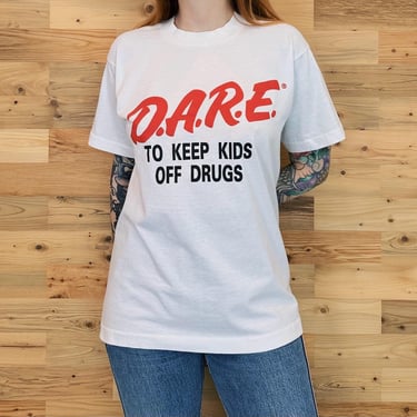 Vintage D.A.R.E. To Keep Kids Off Drugs Tee Shirt T-Shirt 