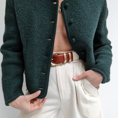 Lovely Vintage Juniper Wool Crop Jacket