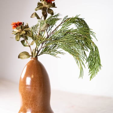 Earthen Brown Bubble Vase