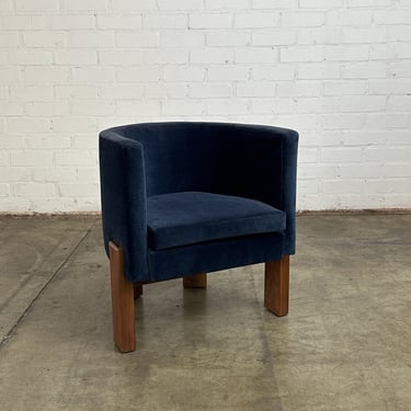 Custom Lounge Chair in blue 