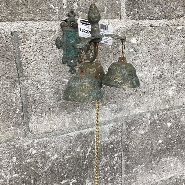 Wall Hung Cast Brass Bell Trio (Seattle)