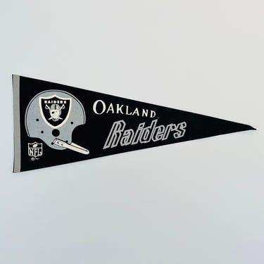 Vintage Oakland Raiders 1967 Full Size NFL Pennant 