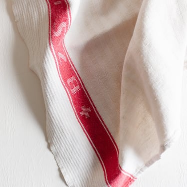 vintage french linen tea towel