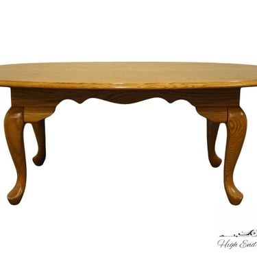 BROYHILL FURNITURE Solid Oak Country French 46" Oval Accent Coffee Table 794-2081 