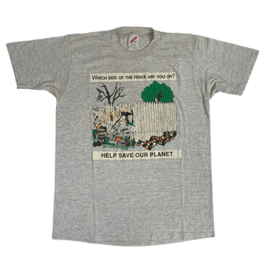 Vintage Which Side Of The Fence "Save Our Planet" T-Shirt