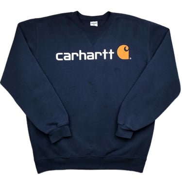 Vintage 90s Carhartt Work Wear Promotional Double Sided Crewneck Sweatshirt Pullover Size Large/XL 