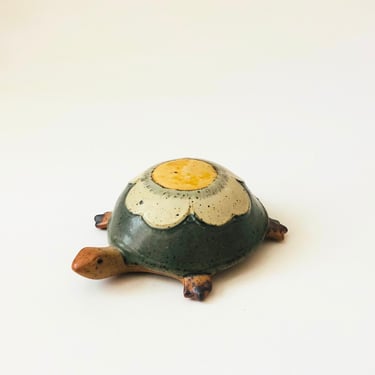 Mid Century Pottery Turtle 