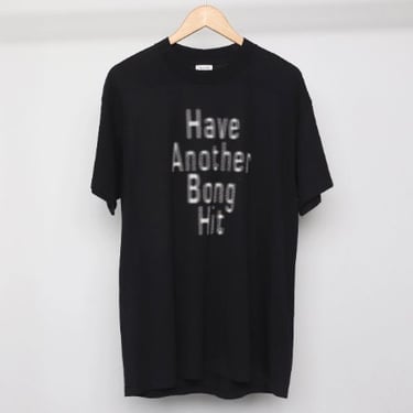 vintage 90s Dazed and Confused "Have Another Bong Hit" off the wall intentionally blurred weed shirt -- size large 
