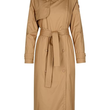 Moncler 'Barbetane' Beige Polyester Trench Coat Woman