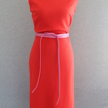Catalina - 1960s - Wool Knit - Wiggle Dress - Sheath - Body Con - Marked size 11/12 