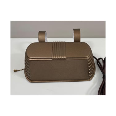 Refurbished Antique Headboard Lamp - Brown Metal - Early 1900's - Rewired & Refinished 