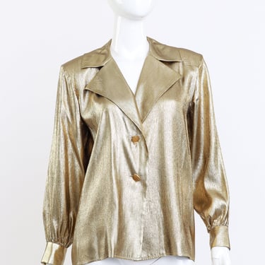 Metallic Silk Blouse