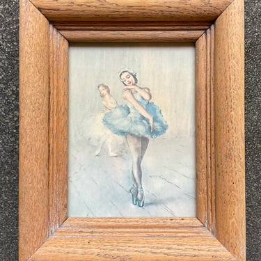 Ballerina Practice, Print Framed