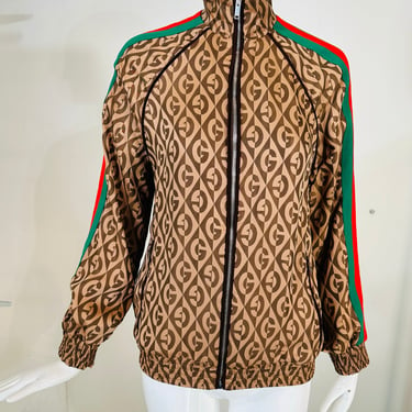 Gucci GG Logo Red &amp; Green Web Tape Bomber Jacket XXS Unworn With Tags