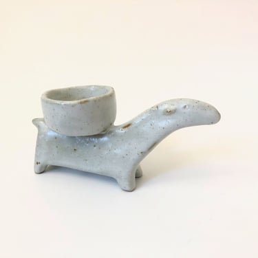 Vintage Studio Pottery Animal Candle Holder 