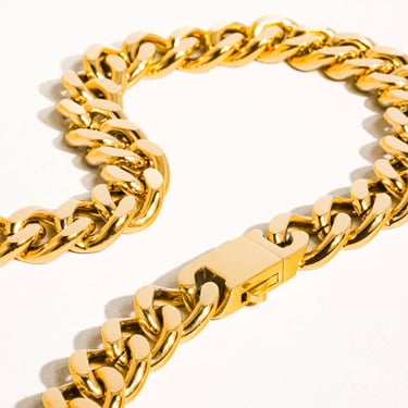 Will 18K Gold Non-Tarnish Classic Bold Chain Necklace