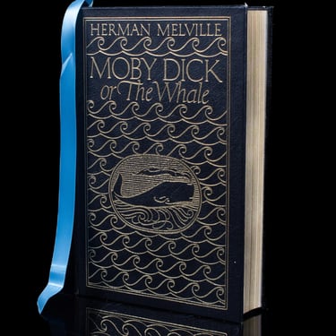 Easton Press Moby Dick By Herman Melville Collectors Edition Leather Bound Book W/ Illustrations & Ribbon Bookmark 