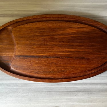 Long Vintage Dansk IHQ,  Quistgaard Teak Serving Platter Tray 