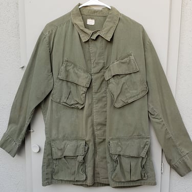 1960s Military Jungle  jacket  Combat Ripstein Slanted Pockets 