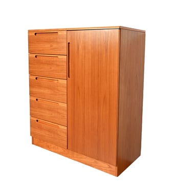 Teak Gentlemans Chest Tall Dresser Jesper Danish Modern 