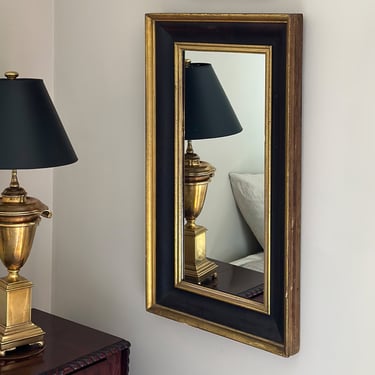 Antique Mirror, 19th Century Empire Style Large Rectangular Mirror 