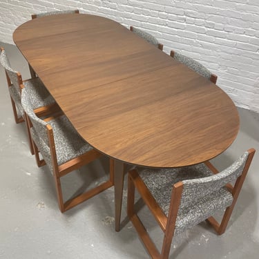 Mid Century MODERN Walnut Drop Leaf Expanding DINING TABLE, c.1960's 