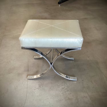 Faux Snake Skin Stool