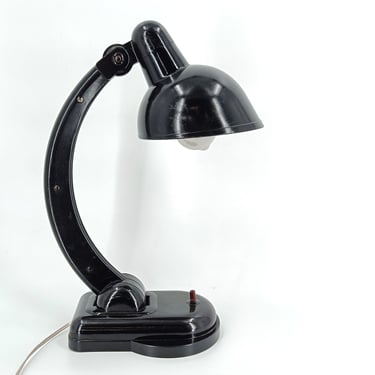 Art deco bakelite desk lamp, 1950s - art deco desk lamp - art deco lamp - vintage bakelite lamp 