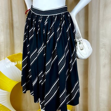 1950's Diagonal Pinstripe Full Skirt