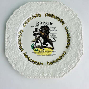 Vintage Lord Nelson Bovril plate, 1970s collectible advertisement piece, made in England, great for plate wall, wall decor, china cabinet 