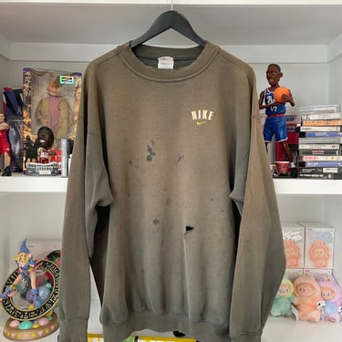 Vintage 90s Nike Olive Sweatshirt size XL