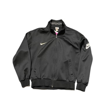 (L) Black Nike Swoosh Track Jacket 071922 RK