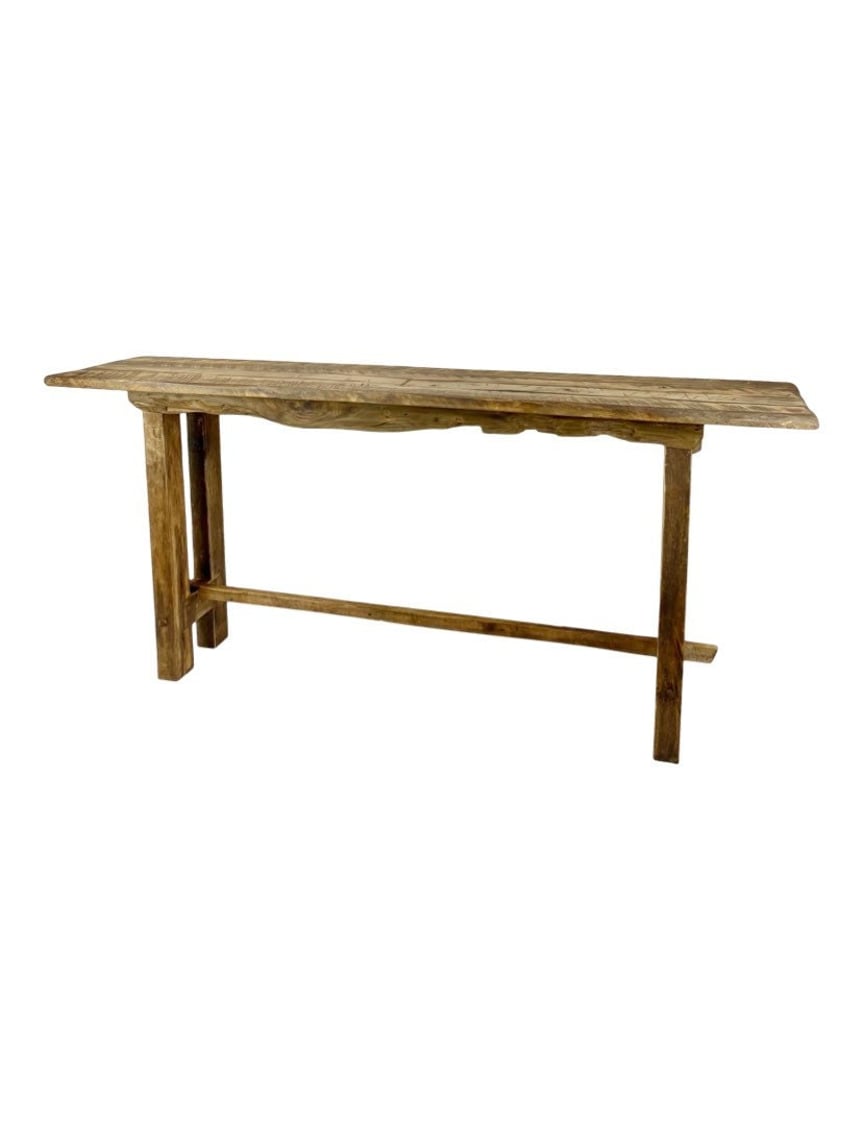 Custom French Farmhouse Console Table of Reclaimed Barn Wood. Archaic