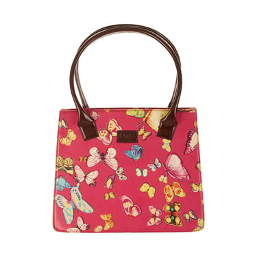 Dolce &amp; Gabbana Pink Butterfly Top Handle Bag