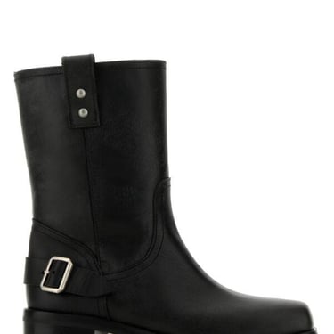 Sonora Woman Black Leather Dallas Ankle Boots